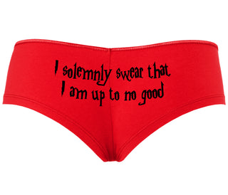 I Solemnly Swear I Am Up To No Good - Red Boyshort