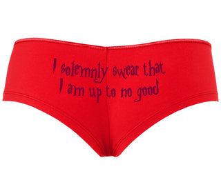 I Solemnly Swear I Am Up To No Good - Red Boyshort