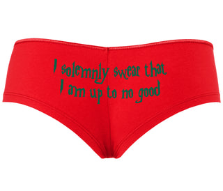I Solemnly Swear I Am Up To No Good - Red Boyshort