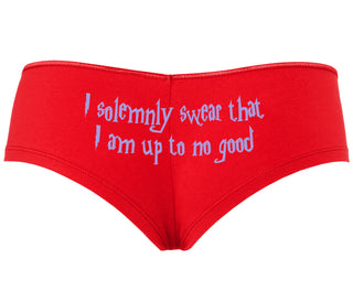 I Solemnly Swear I Am Up To No Good - Red Boyshort