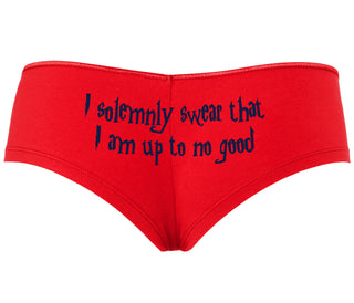 I Solemnly Swear I Am Up To No Good - Red Boyshort