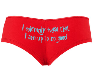 I Solemnly Swear I Am Up To No Good - Red Boyshort