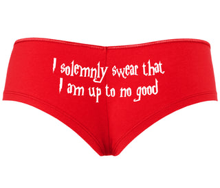 I Solemnly Swear I Am Up To No Good - Red Boyshort