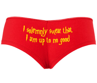 I Solemnly Swear I Am Up To No Good - Red Boyshort