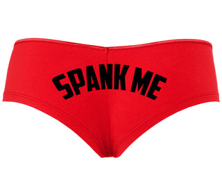 Spank Me - Bold Design - Red Boyshort