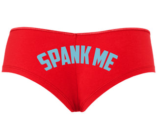 Spank Me - Bold Design - Red Boyshort