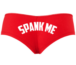 Spank Me - Bold Design - Red Boyshort