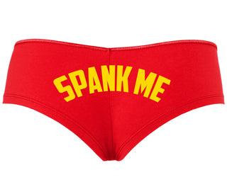 Spank Me - Bold Design - Red Boyshort
