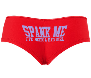 Spank Me I've Been A Bad Girl - Red Boyshort