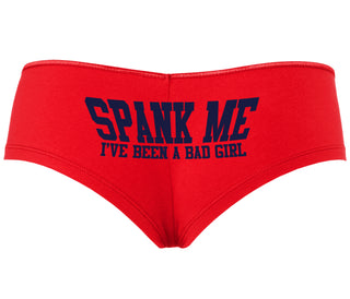 Spank Me I've Been A Bad Girl - Red Boyshort
