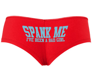 Spank Me I've Been A Bad Girl - Red Boyshort