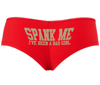 Spank Me I've Been A Bad Girl - Red Boyshort
