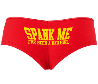 Spank Me I've Been A Bad Girl - Red Boyshort