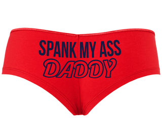 Spank My Ass Daddy - Red Boyshort