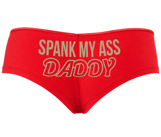 Spank My Ass Daddy - Red Boyshort