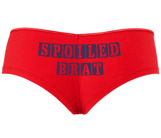 Spoiled Brat - Block Design - Red Boyshort