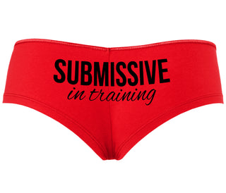 Submissive In Training - Red Boyshort