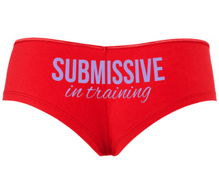 Submissive In Training - Red Boyshort