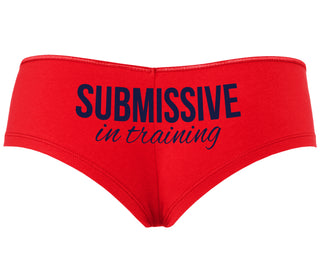 Submissive In Training - Red Boyshort