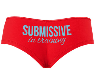 Submissive In Training - Red Boyshort