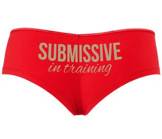 Submissive In Training - Red Boyshort