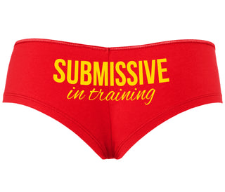 Submissive In Training - Red Boyshort