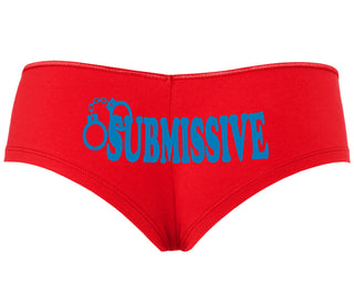 Submissive - Cuff Logo - Red Boyshort