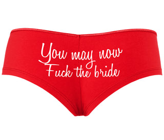 You May Now Fuck The Bride - Red Boyshort
