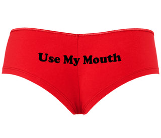 Use My Mouth - Red Boyshort
