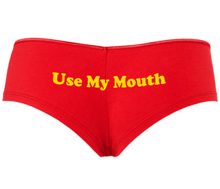 Use My Mouth - Red Boyshort