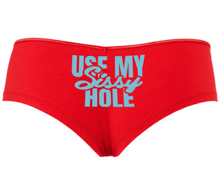Use My Sissy Hole - Red Boyshort