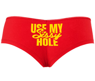 Use My Sissy Hole - Red Boyshort