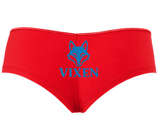 Vixen With Fox Logo - Red Boyshort