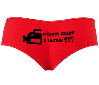 Wanna Make A Movie - Red Boyshort