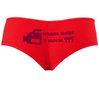 Wanna Make A Movie - Red Boyshort