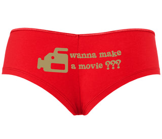 Wanna Make A Movie - Red Boyshort