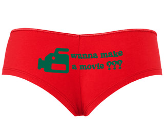 Wanna Make A Movie - Red Boyshort