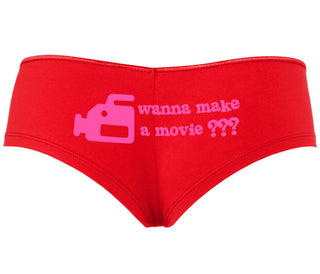 Wanna Make A Movie - Red Boyshort