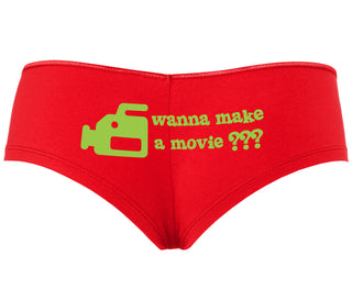 Wanna Make A Movie - Red Boyshort