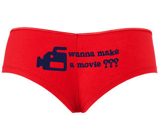 Wanna Make A Movie - Red Boyshort