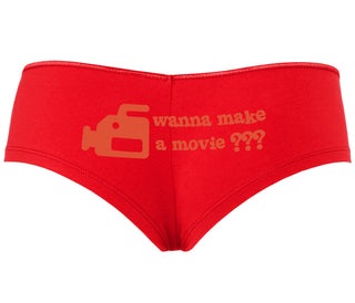 Wanna Make A Movie - Red Boyshort