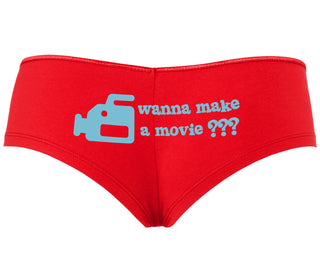 Wanna Make A Movie - Red Boyshort