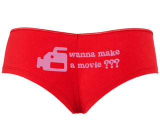 Wanna Make A Movie - Red Boyshort