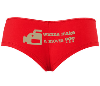 Wanna Make A Movie - Red Boyshort