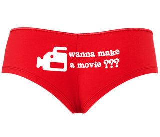Wanna Make A Movie - Red Boyshort
