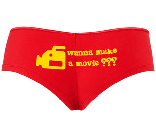 Wanna Make A Movie - Red Boyshort