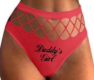 Daddy's Girl - Red Fishnet Thong