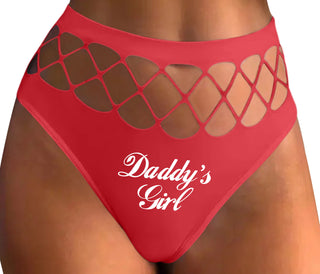Daddy's Girl - Red Fishnet Thong