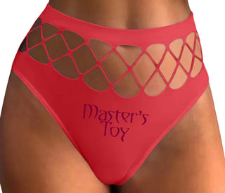 Master's Toy - Red Fishnet Thong