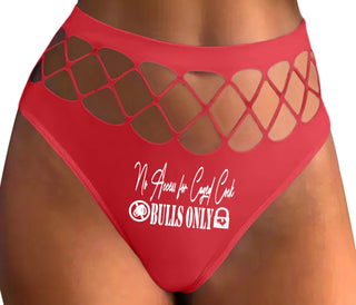 No Caged Cuck Cock - Bulls Only - Red Fishnet Thong